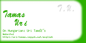 tamas uri business card